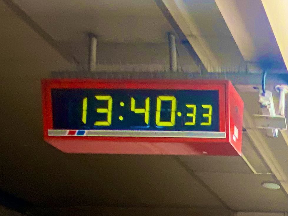 Flip Digit display on a UK National Rail clock
