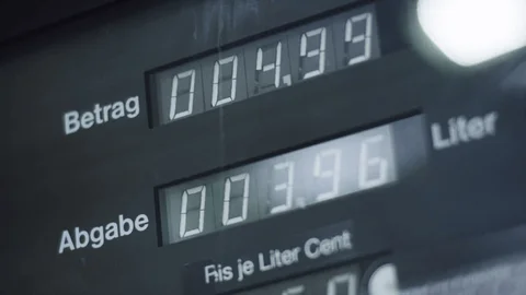 Flip Digit display on a petrol pump