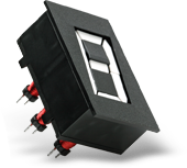 AlfaZeta small electromagnetic seven-segment display module
