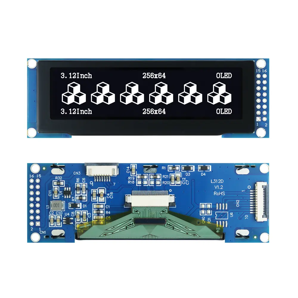 3.2 inch 256x64 SSD1322 OLED module
