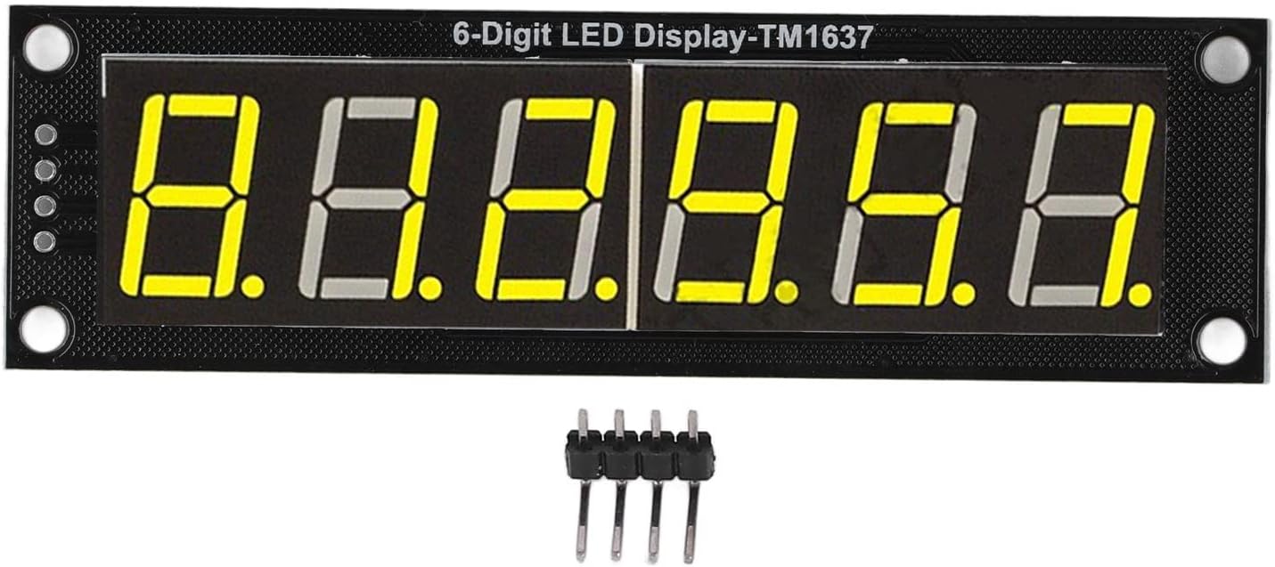 Six-digit TM1637 seven-segment LED module
